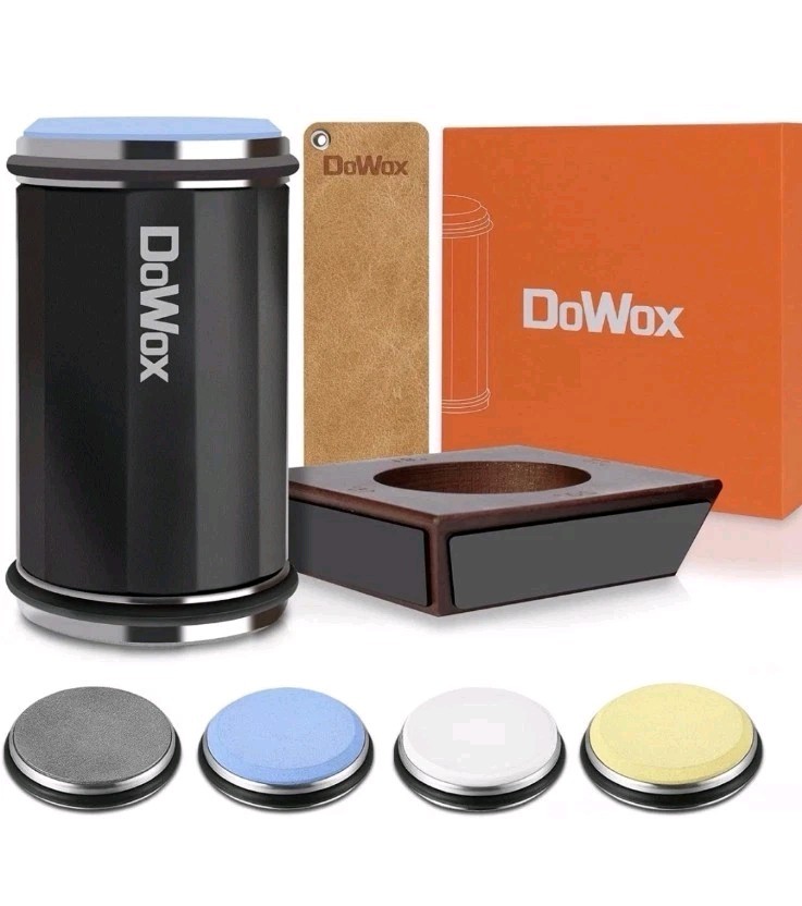 DOWOX Longer Rolling Knife Sharpener with Leather Strop, Upgraded Rolling Knife