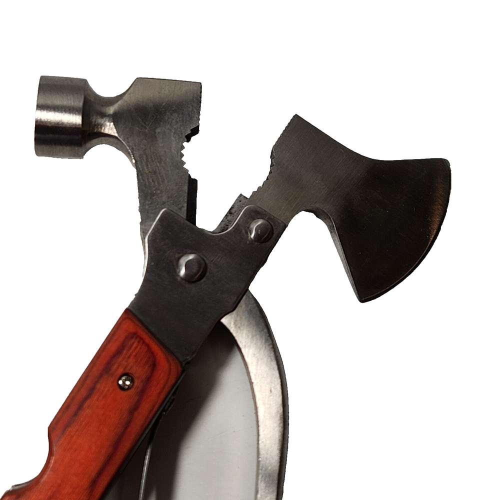 Multi Function Tool Outdoor Camping Emergency Survival Axe Hatchet Hammer Plier