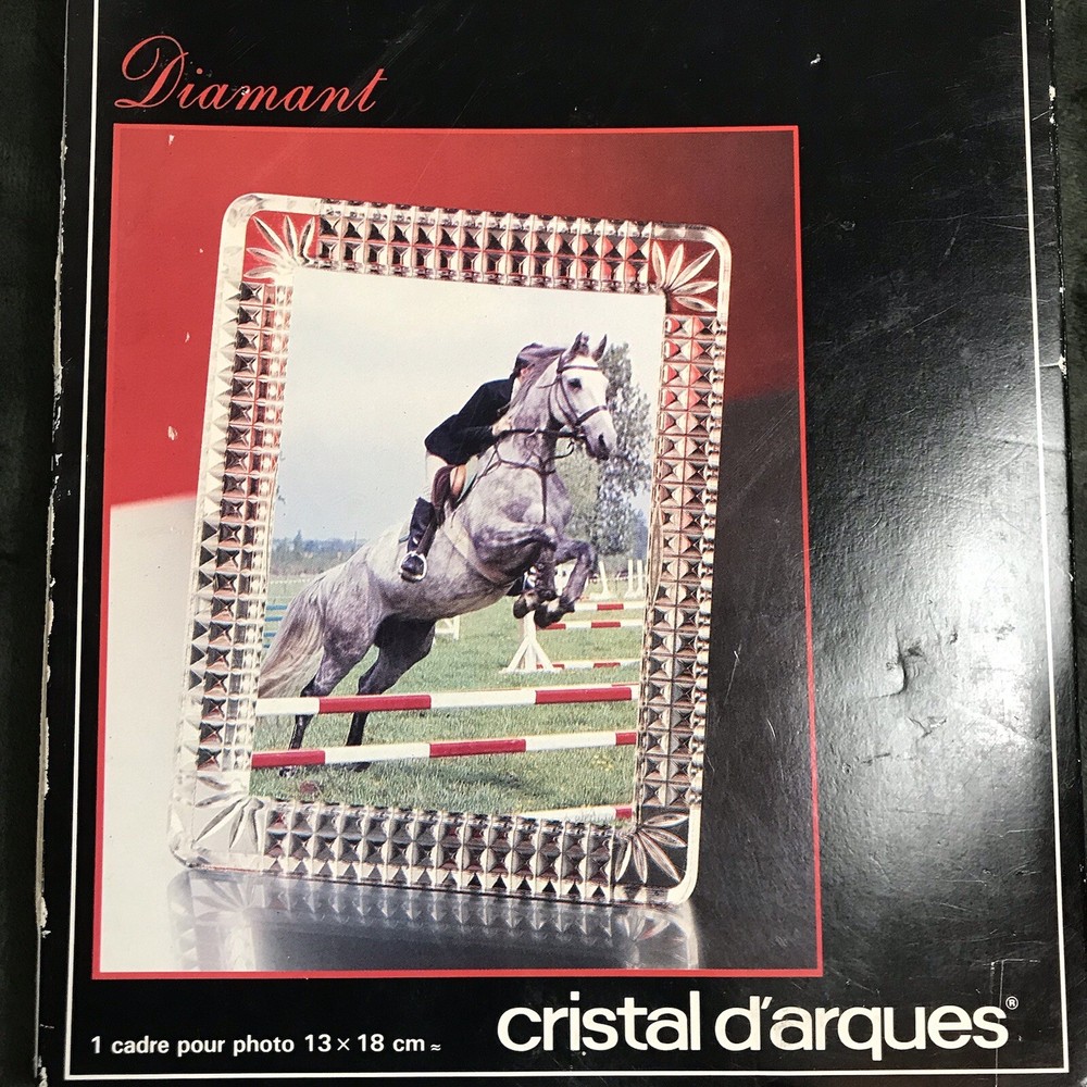 Vintage Crystal d'Arques Clear Crystal Photo Frame