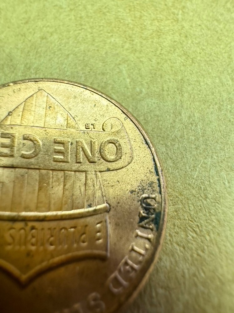 2023-P Lincoln Shield Cent - Die Clash on Reverse