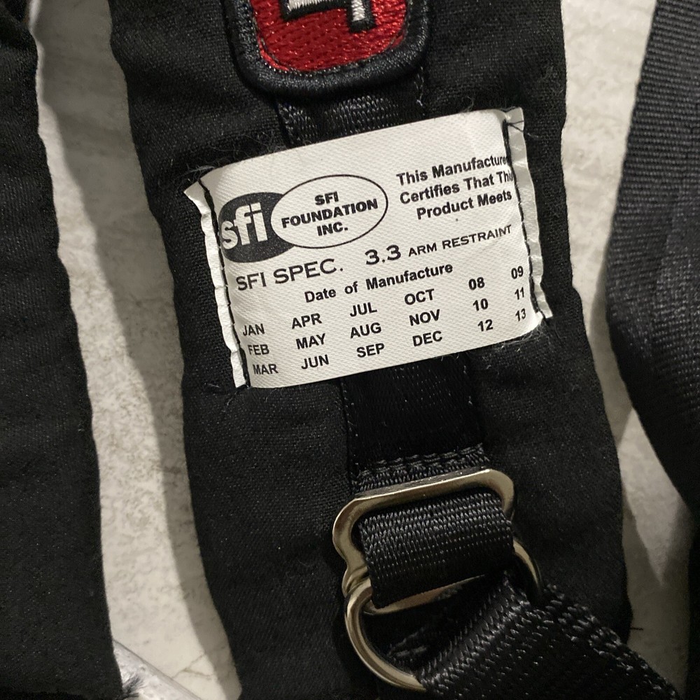 PYROTECT ARM RESTRAINTS BLACK SFI Spec 3.3