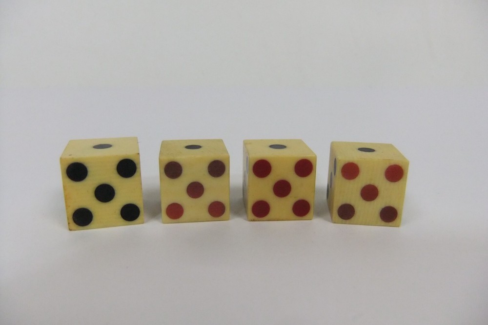Grained Celluloid Cheaters Illegal Casino Dice