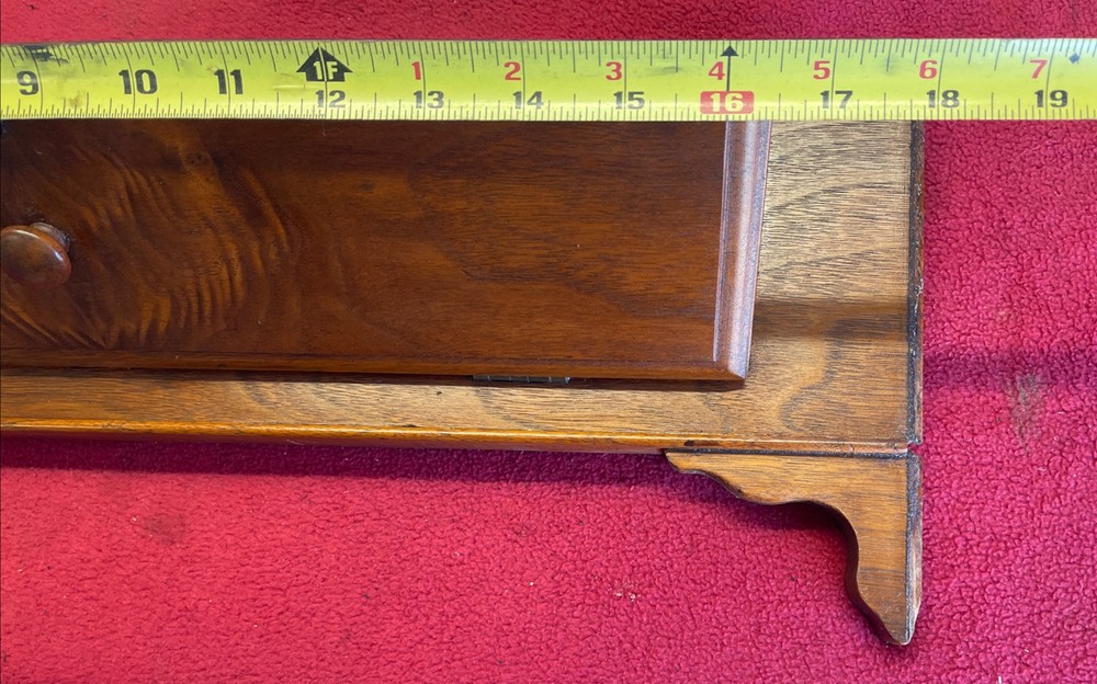 Vintage Singer Sewing Machine Cabinet tip out Front Drawer with panel. B
