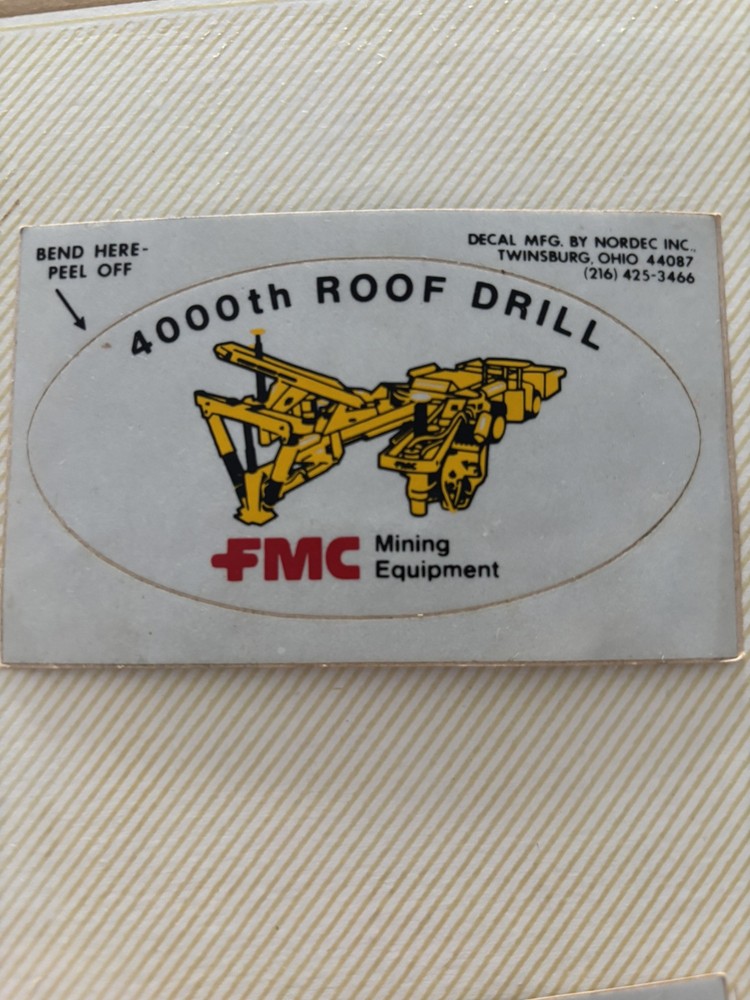 COAL MINING STICKERS (2025 Listing) Item 441