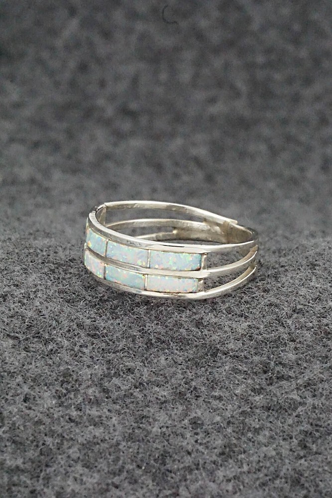 Opalite & Sterling Silver Ring - Claresse Kylestewa - Size 9.5