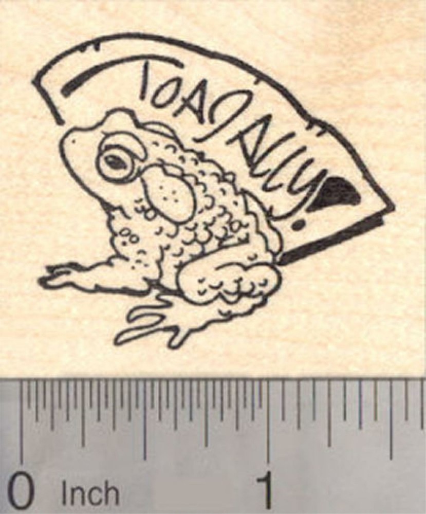 Toadally Toad Rubber Stamp E19215 WM