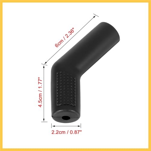 Universal Black Gear Shift Shifter Boot Protector Cover Rubber Pad Cylindrical