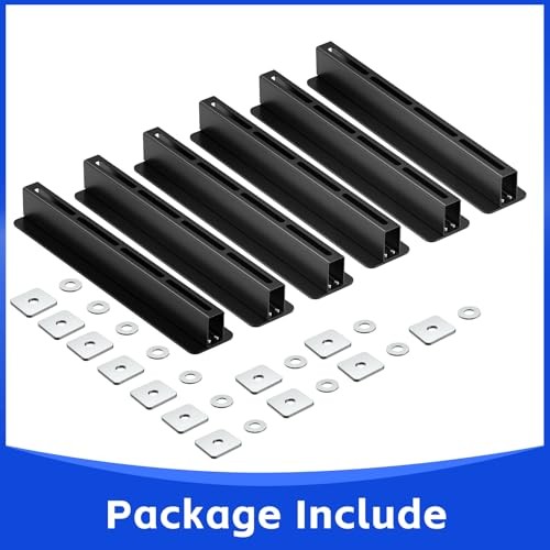 6 Pack Overhead Storage Bin Rack, Ceiling Racks for Utility Bins 5 Bins