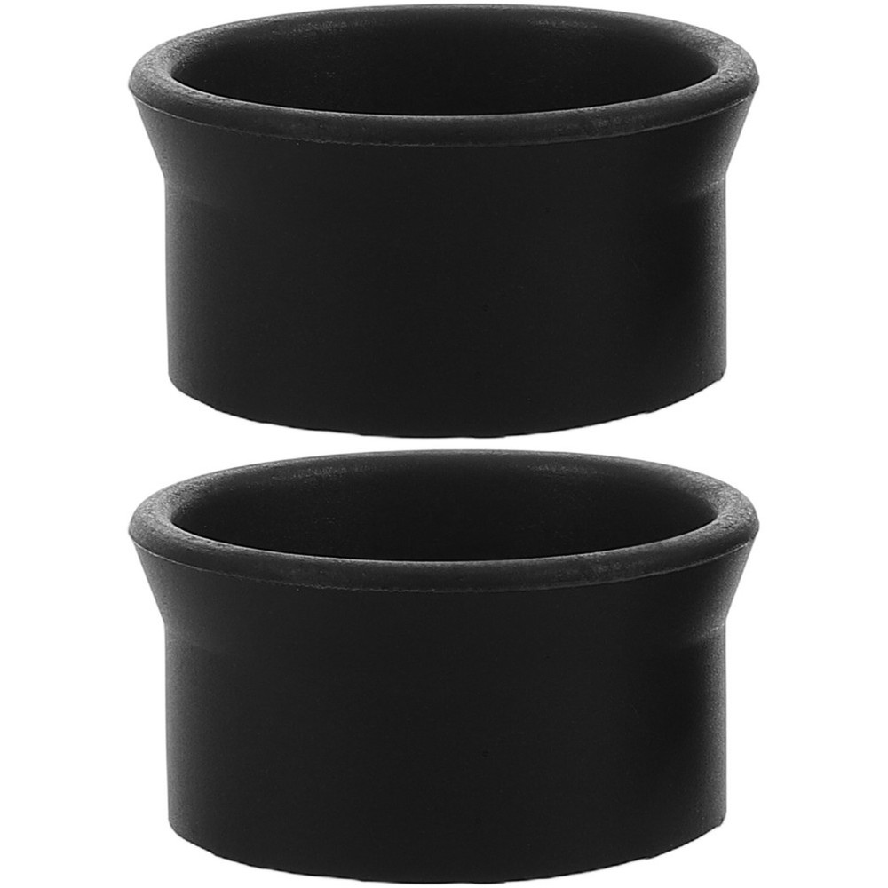 2 Pcs Microscope Eyepiece Cover Rubber Protector Binoculars Parts