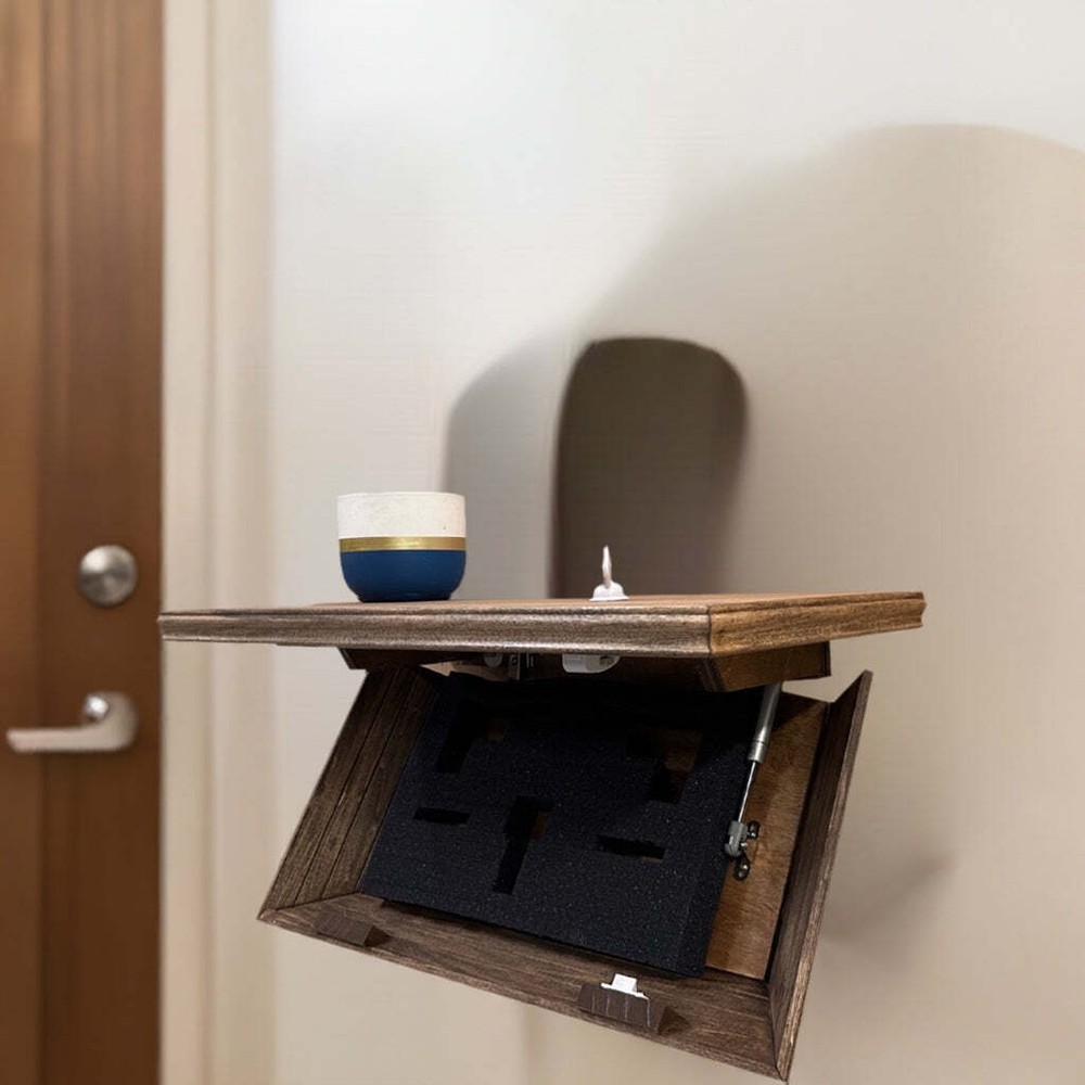 Hidden Gun Storage, Gun Storage Concealment Shelf - Secure Hidden Compartment St