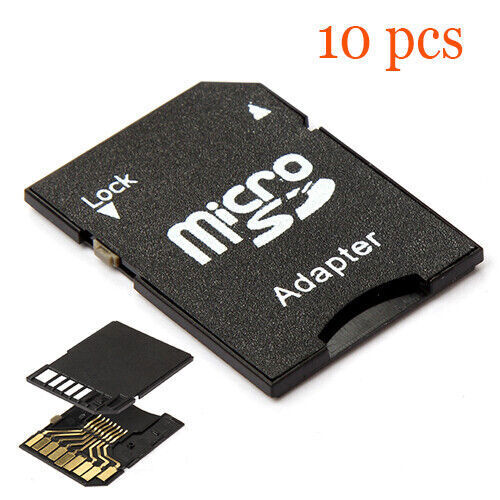 10 PCS Micro SD Adapter TF To SD SDHC Converter Transflash Memory Card Adapter