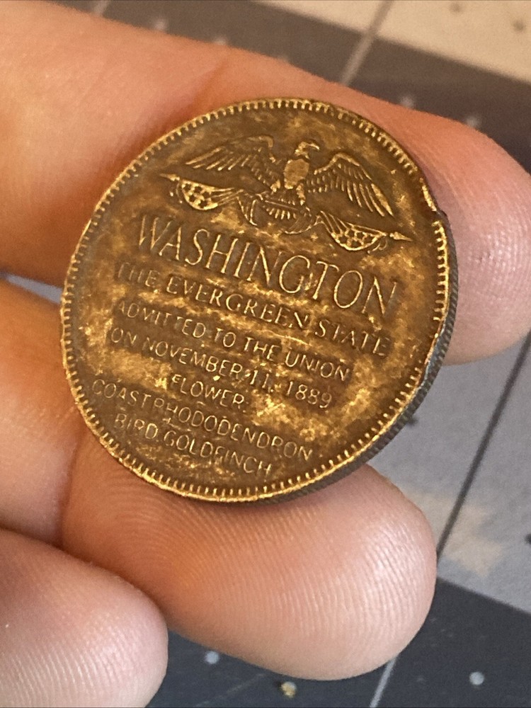 Vintage Shell Washington State Token