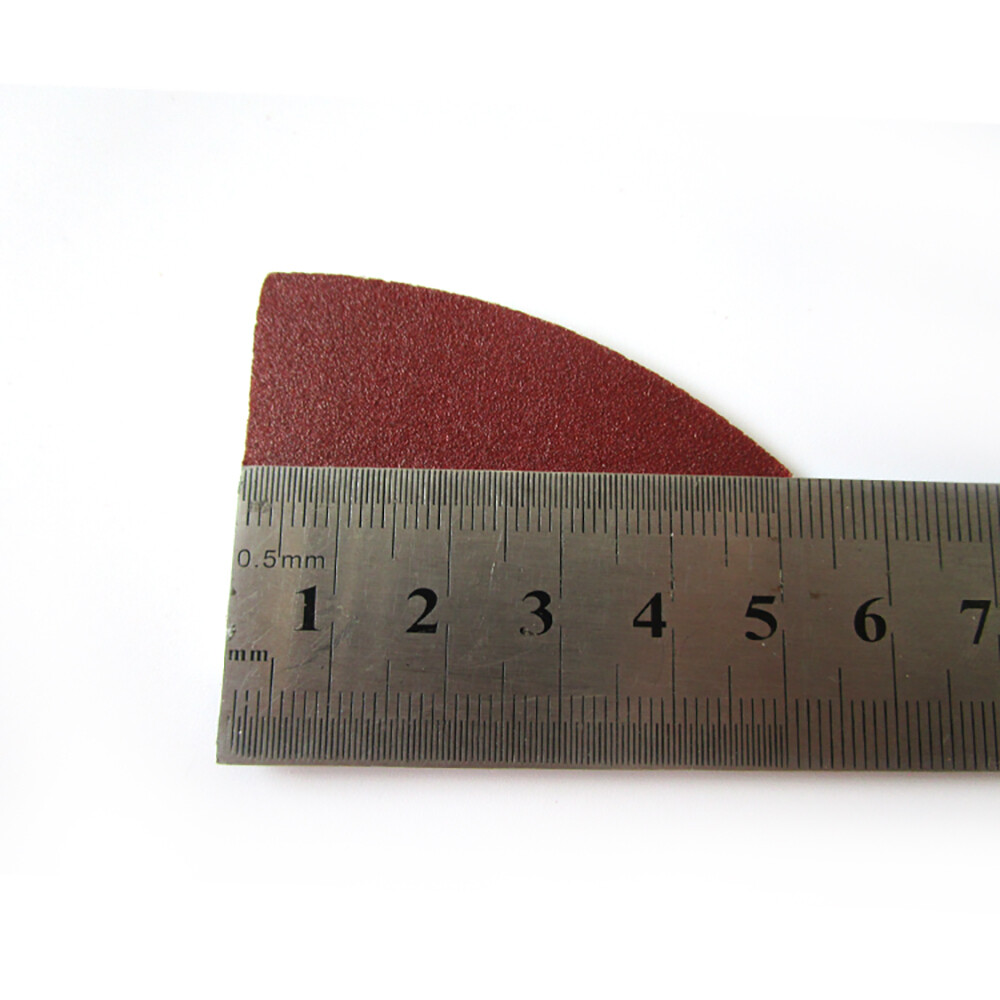 60-240Grit 38mmx52mm Mouse Sanding Sheets Triangular Sander Pads Red Dry Sand