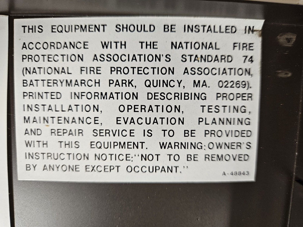 Nutone SA-2252 Security System Master panel ( NEW )