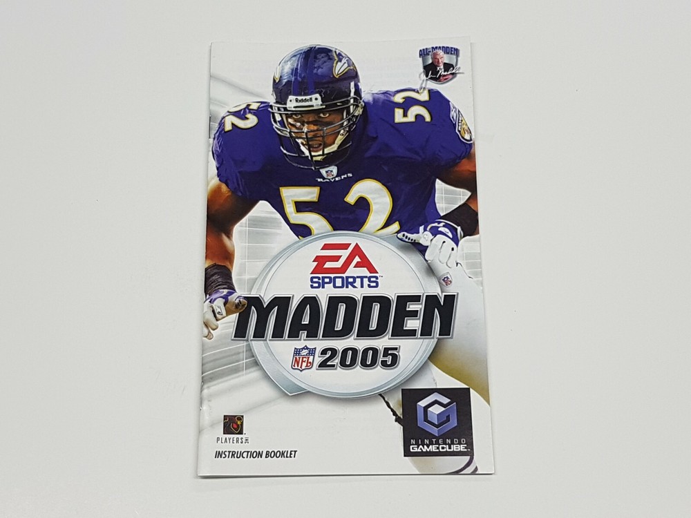 Madden 2005 Authentic Nintendo GameCube Manual Only