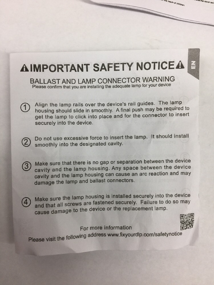 Digital Projection Lamp