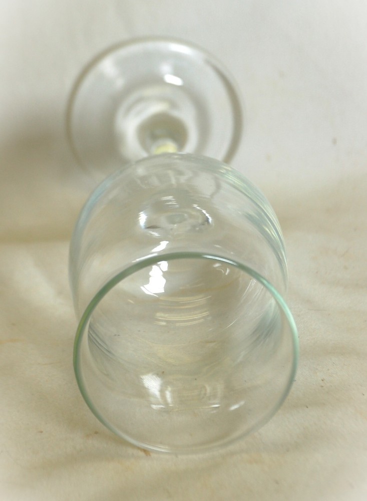 Long Stem Wine or Water Goblet Footed Clear Glass Unknown Maker