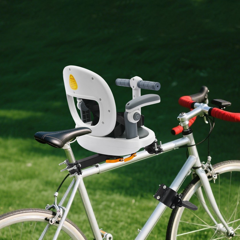 Child Bike Seat for Kids - Front Mounted, Comfortable & Adjustable Design
