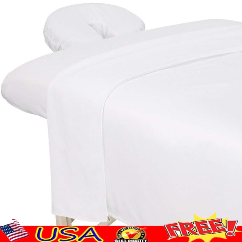 Microfiber Massage Sheet Set 3-Piece Soft Durable Fitted Oil Resistant New