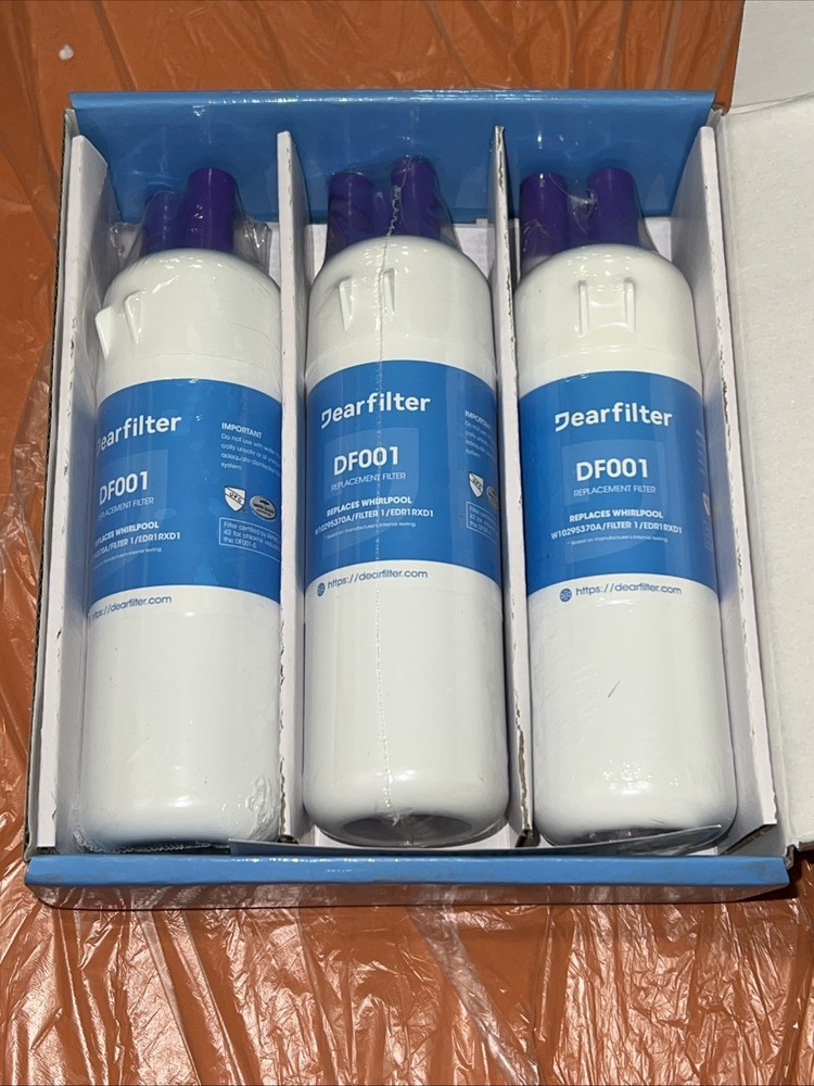 Dearfilter DF001 Refrigerator Water Filter - Whirlpool, EDR1RXD1 (3 pc)