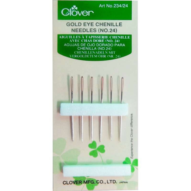 Gold Eye Chenille Needles Size 24 6/Pkg