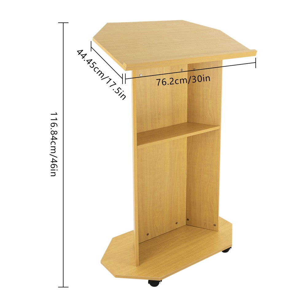 Movable Desk Conference Presentation Stand Presentation Standing for Classroom
