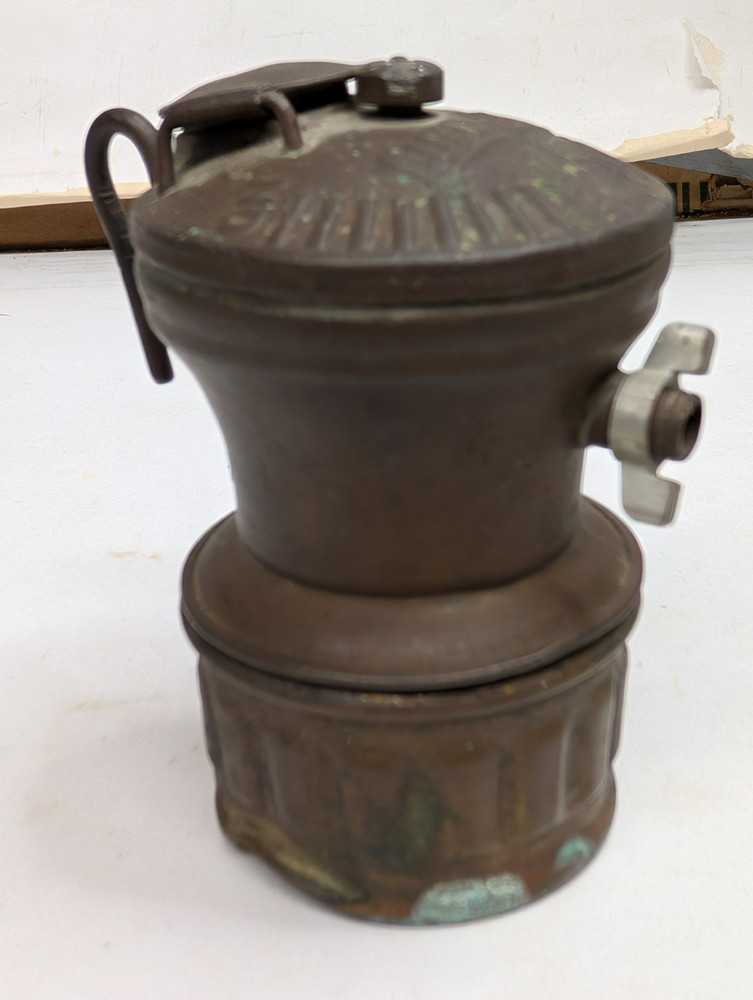 Antique Auto Lite / Miners Lamp Missing Reflector AS IS USED & Dented