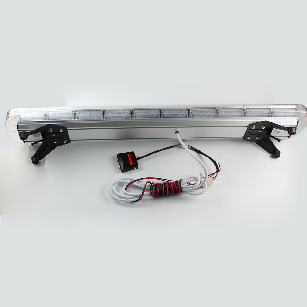 47" Bar Emergency Warning Tow Truck Response LED Amber White Strobe Light