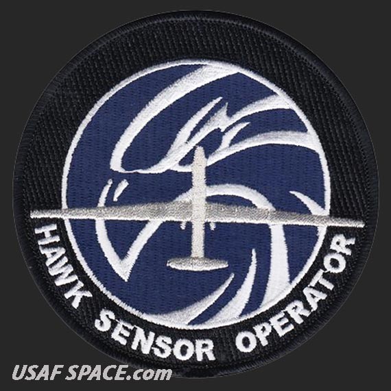 USAF 69TH RECONNAISSANCE GROUP -RQ-4 SENSOR OPERATOR -Grand Forks AFB-VEL PATCH
