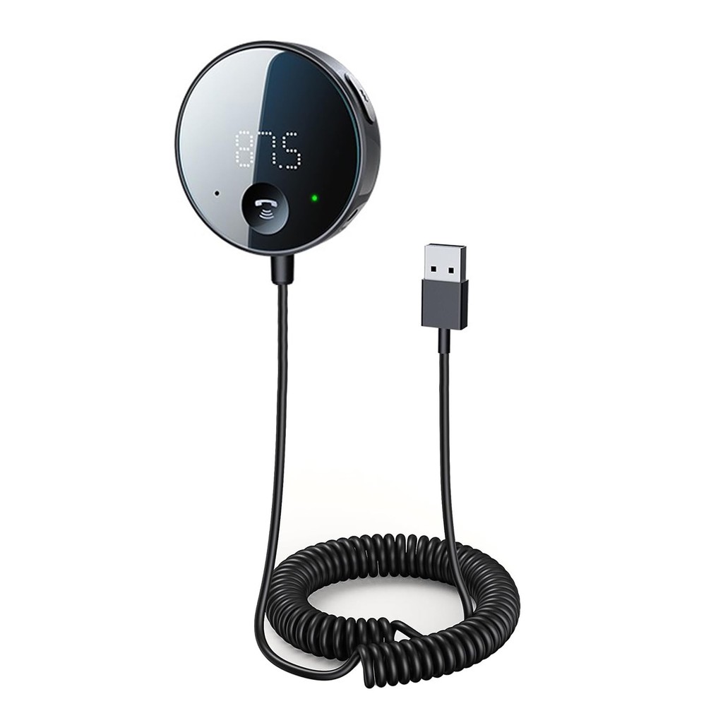 Bluetooth FM Transmitter for Car, AUX Adapter, Bluetooth Receiver for Car Mus...