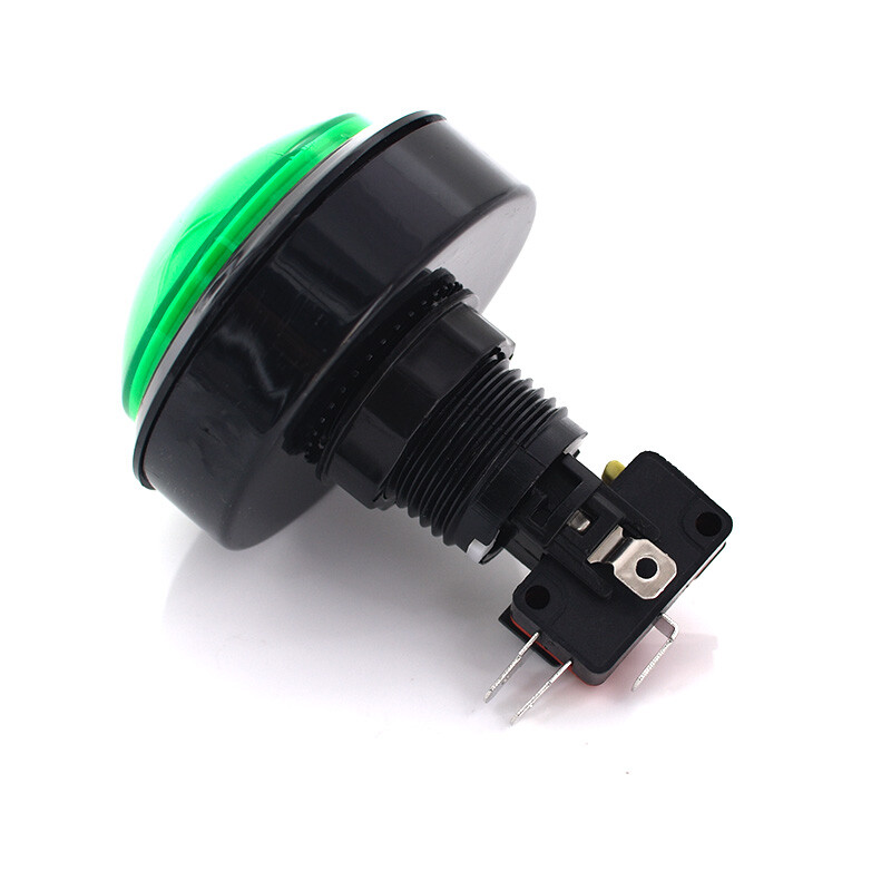 5×100mm Arcade Button LED Dome Illuminated with Microswitch Pop Music JAMMA MAME