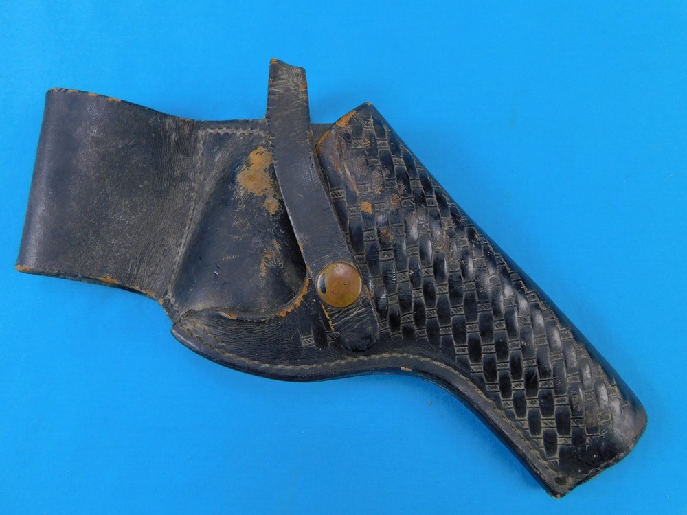 Vintage US Revolver Gun Pistol Leather Holster