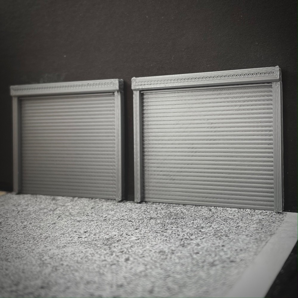 1:64 Scale Model Diorama Garage Workshop Doors Gates