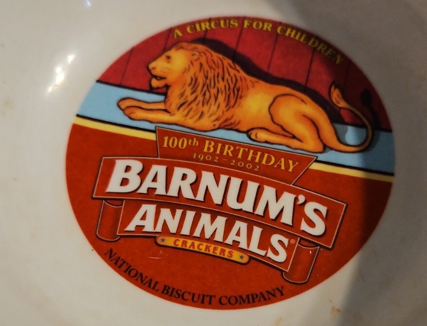 Nabisco Barnum's Animals Commemorative Plate Spoon Fork Bowl