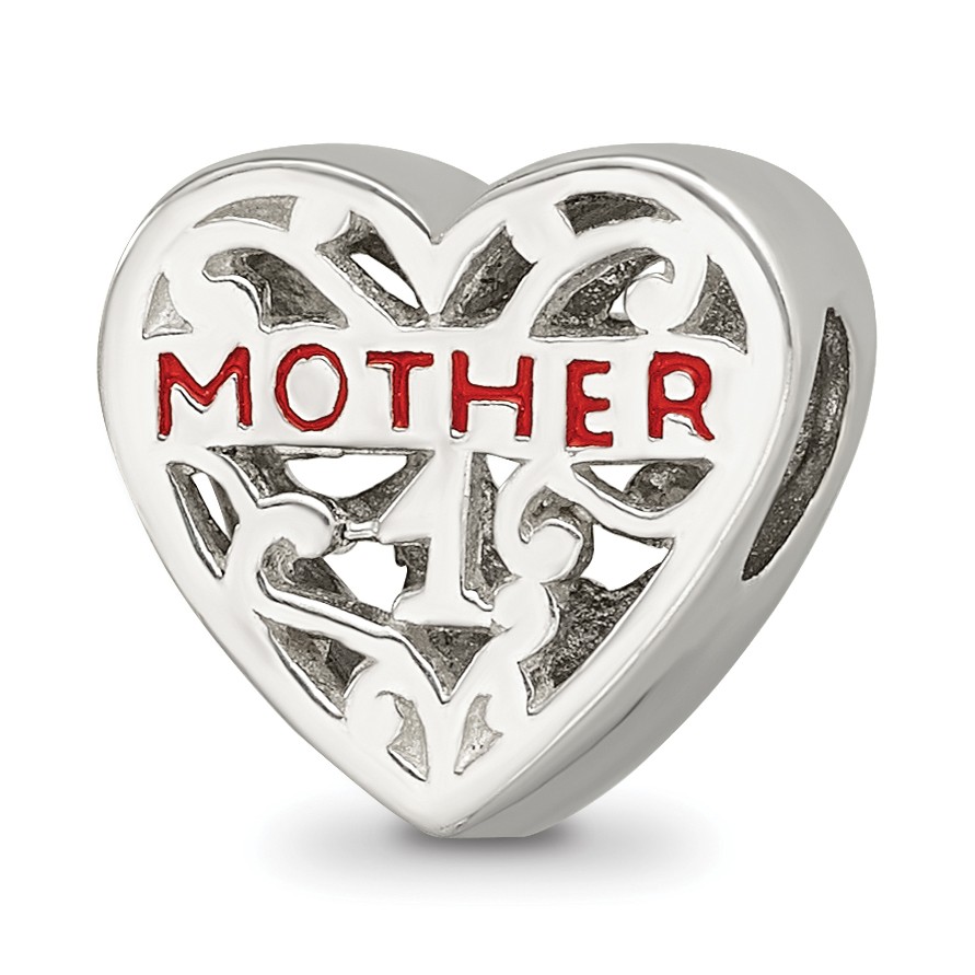Silver Reflections Enameled Mother Bead QRS2644