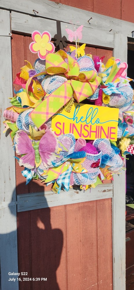Summer Vibes Handmade Wreath