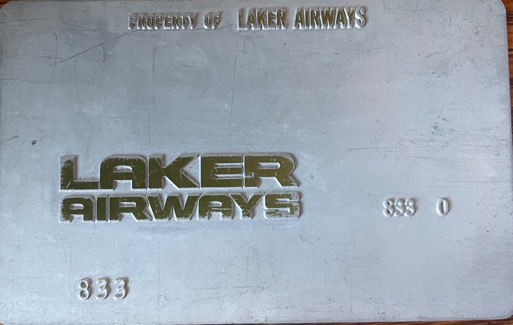 Laker Vintage Ticket Validation Plate