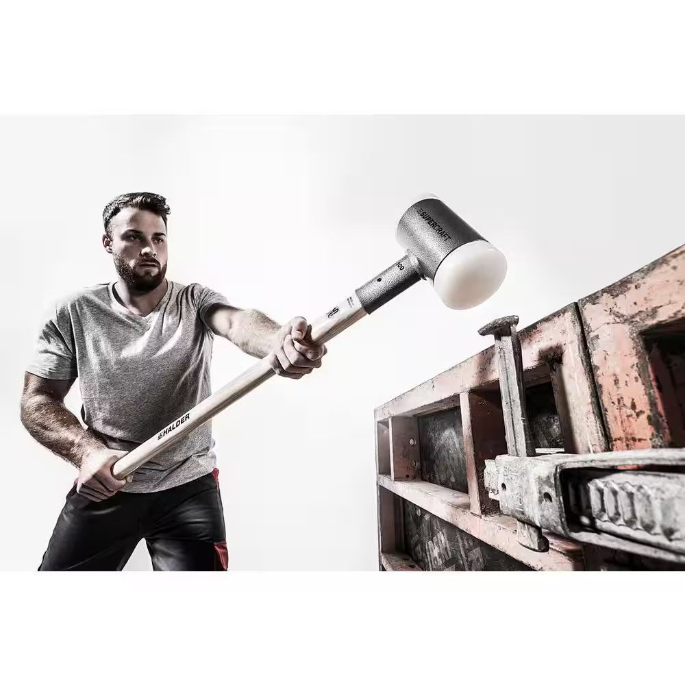 10 Lb. Dead-Blow Sledgehammer with Hickory Handle and Replaceable Nylon Face Ins