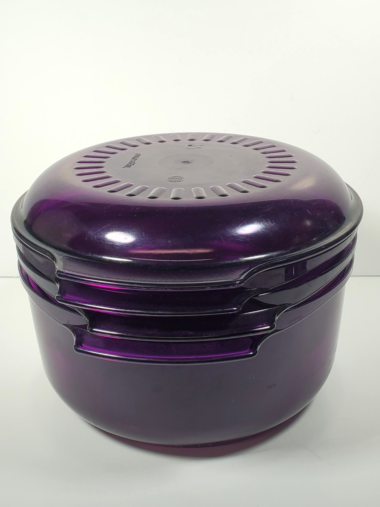 TUPPERWARE Purple Microwave Cooker Steamer 5 Pc Set