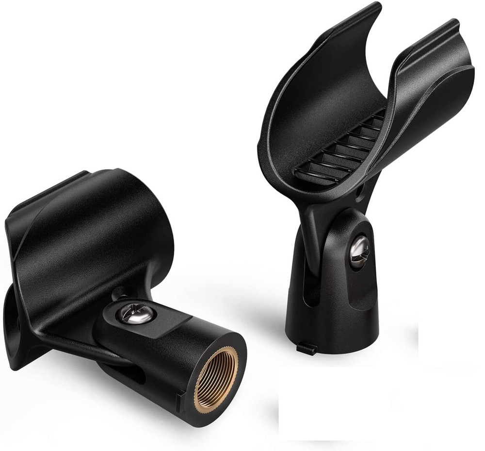 2 Pack Wireless Microphone Clip Clamp Holder for Shure BLX2 Handheld Transmitter