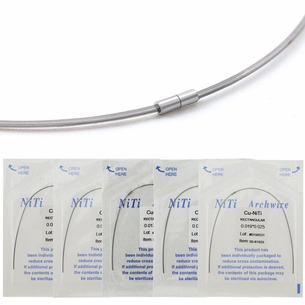 Dental Orthodontic Cu-Niti Arch Wires With Stops Round/Rectangular Ormco DAMON