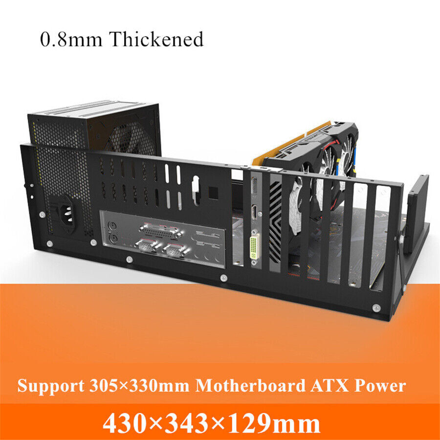 For EATX Computer Case Motherboard Bracket Miner Mining Rig Holder Open Frame US