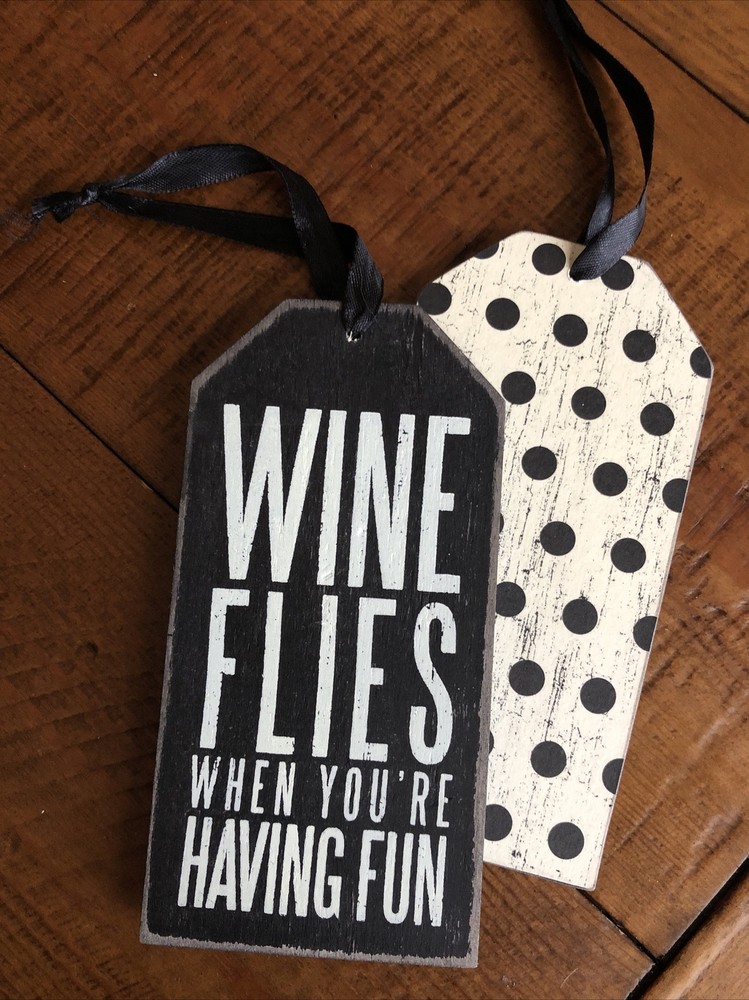 Wine Bottle Tags - Wooden