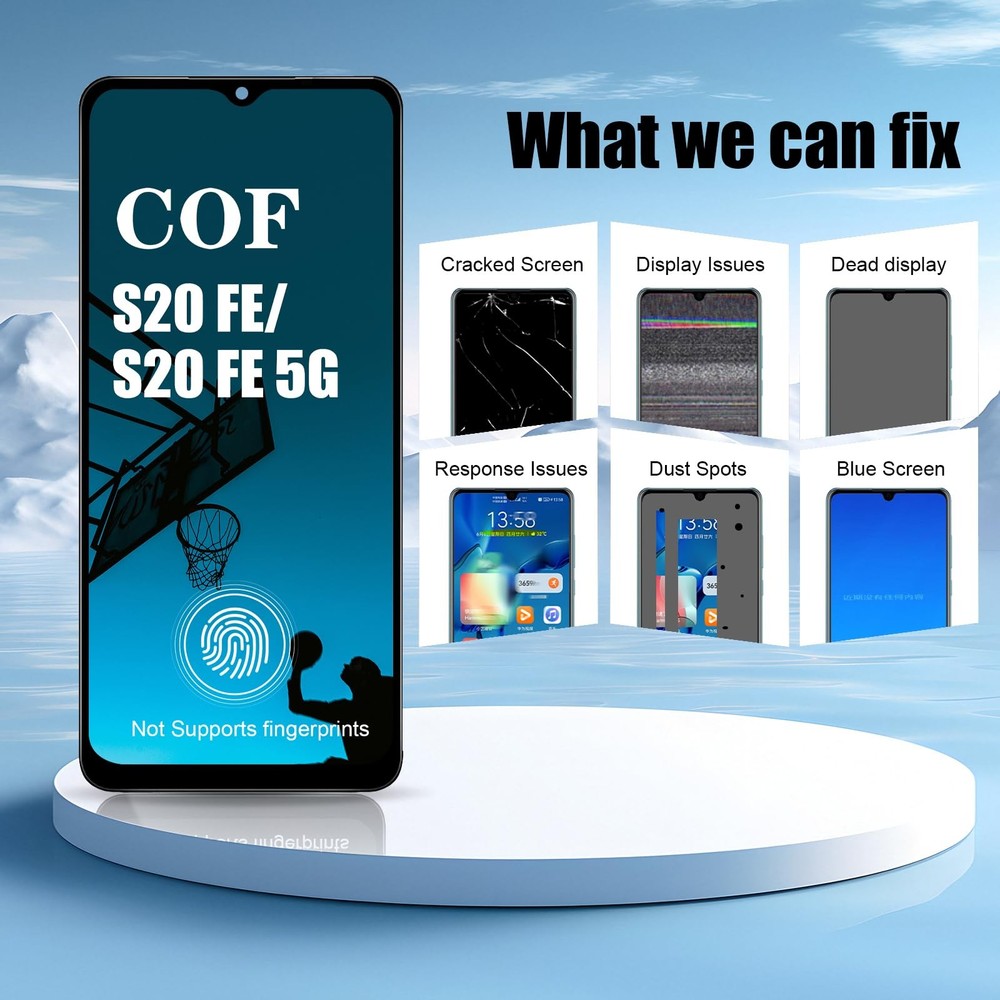 Samsung Galaxy S20 FE FE 5G Screen Replacement Frame LCD Digitizer Touch Assembl