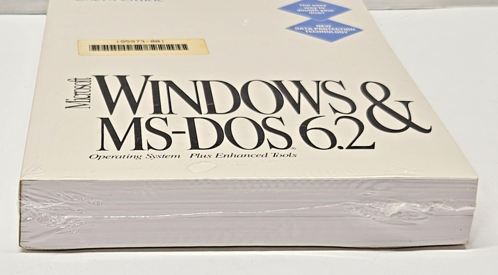 Microsoft Windows & MS-DOS 6.2 User’s Guide OEM Sealed Vintage 1993 Manual