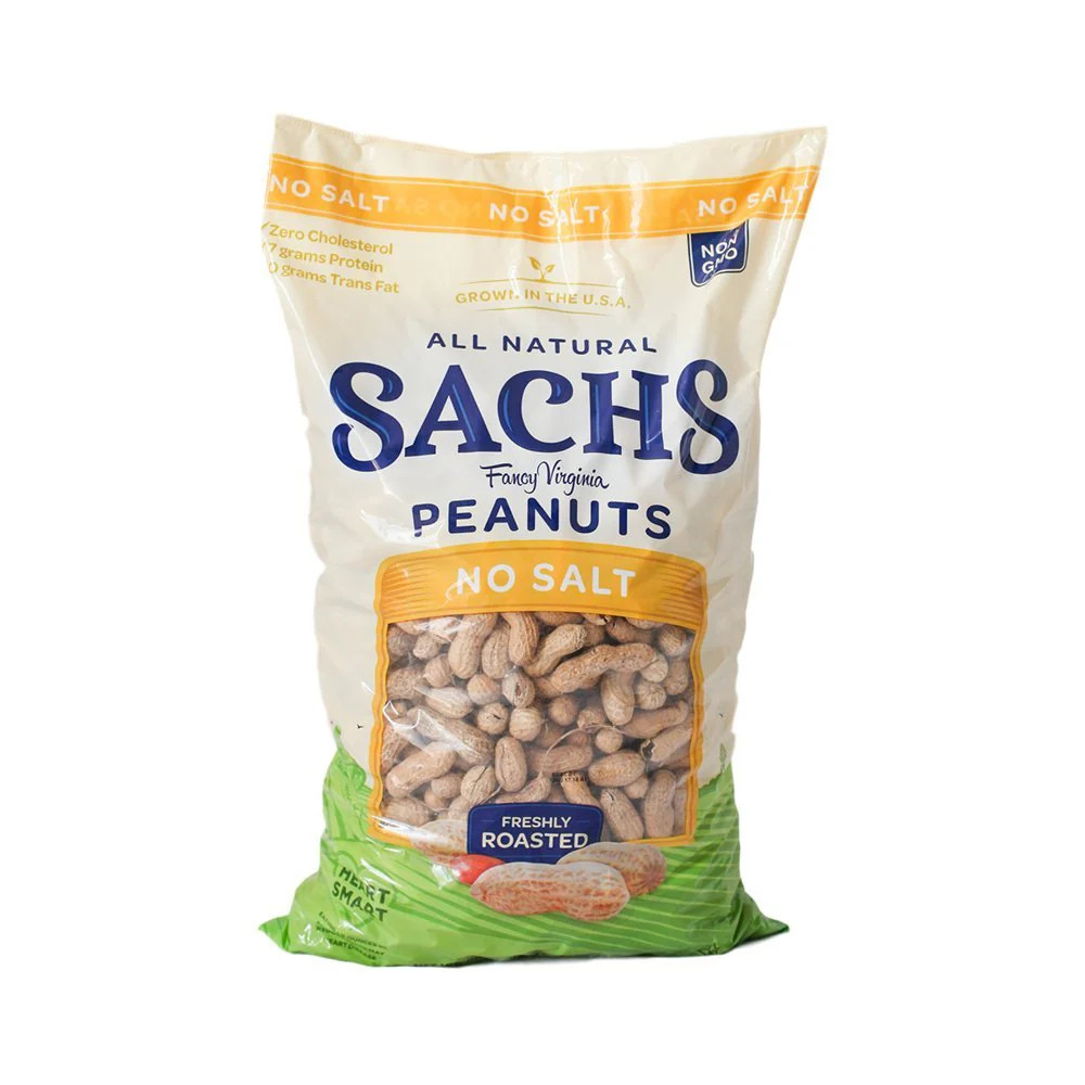 Sachs In-Shell Roasted Peanuts No Salt 5 lbs