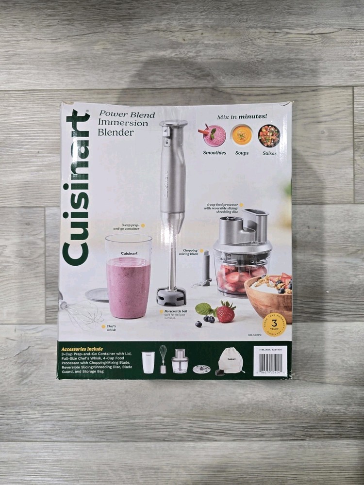 Cuisinart Power Blend Immersion Blender New Open Box