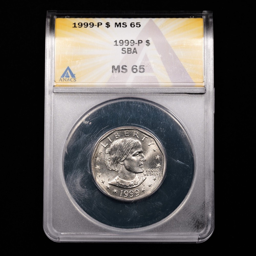 1999-P Susan B. Anthony Dollar $1 - ANACS GRADED MS65