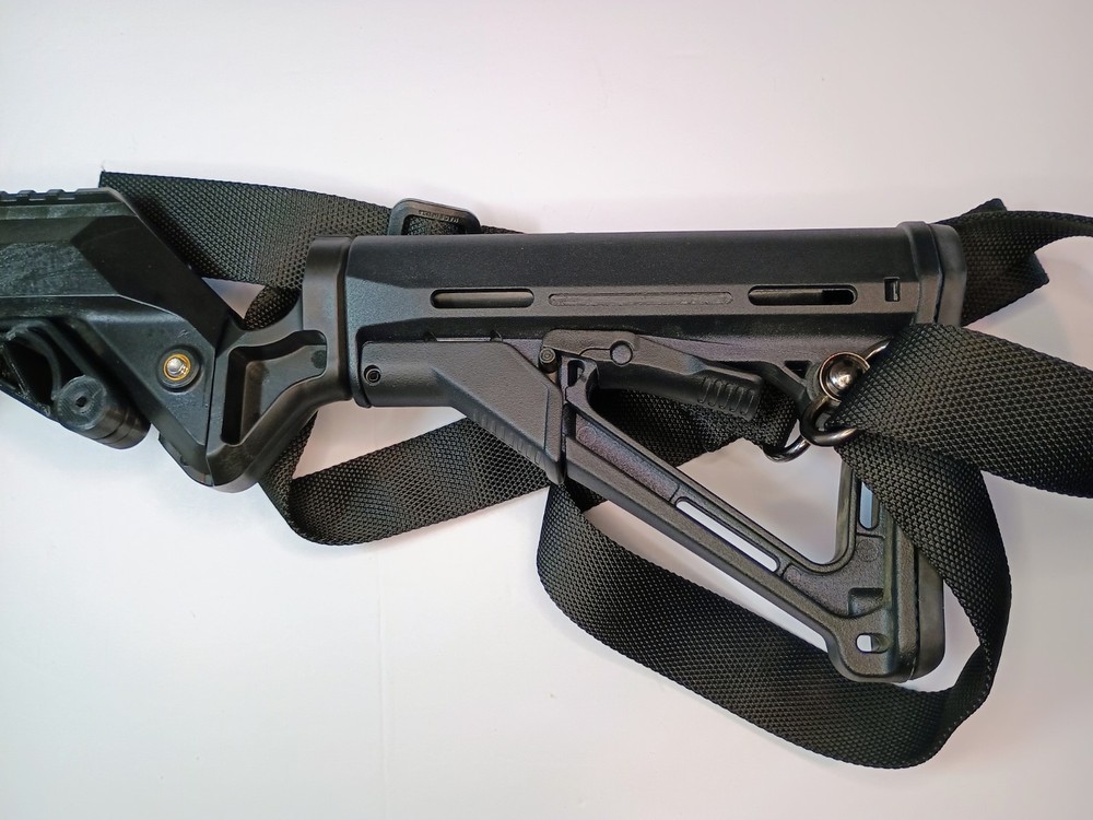 Virtual Rifle Systems VR Gun Black Plastic W/ Extendable Stock + Shoulder Strap