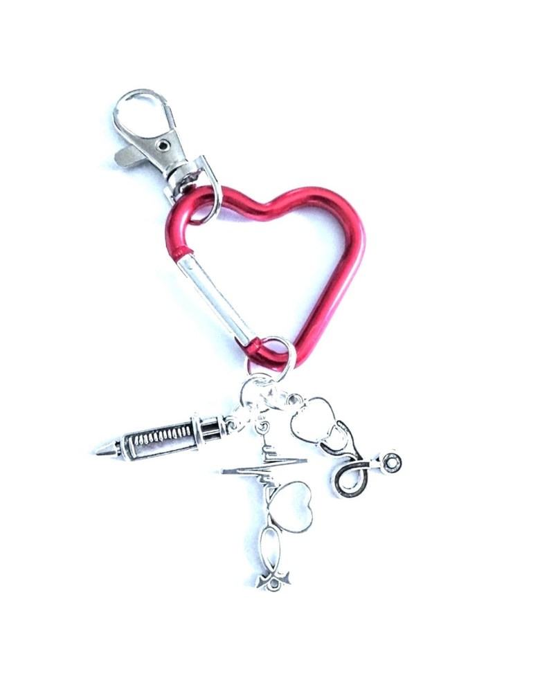 Heart Charm Bag Keychain